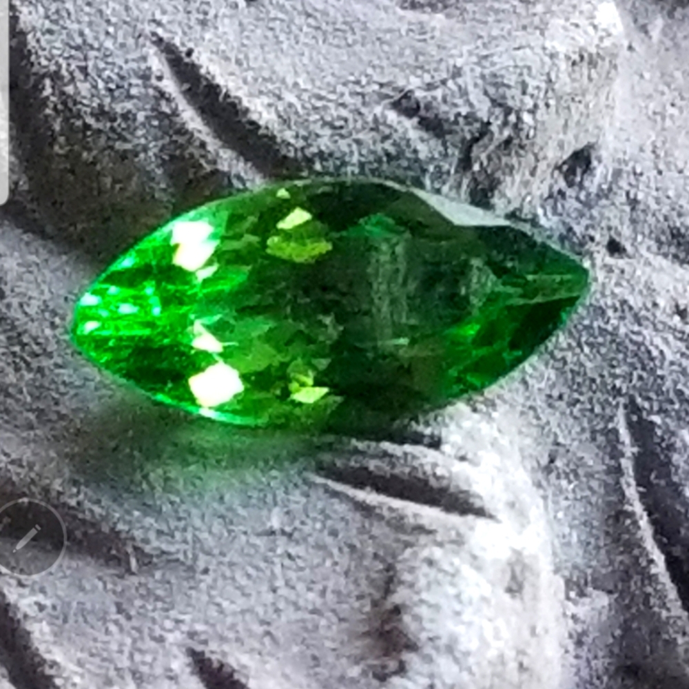 Natural Tsavorite green garnet marquise cut